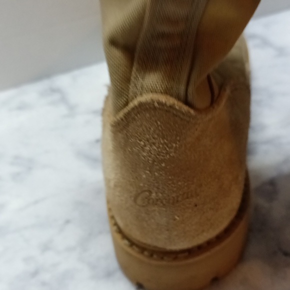 Men's size 11 W made in USA leather tactical boots color tan gently used - Picture 8 of 10